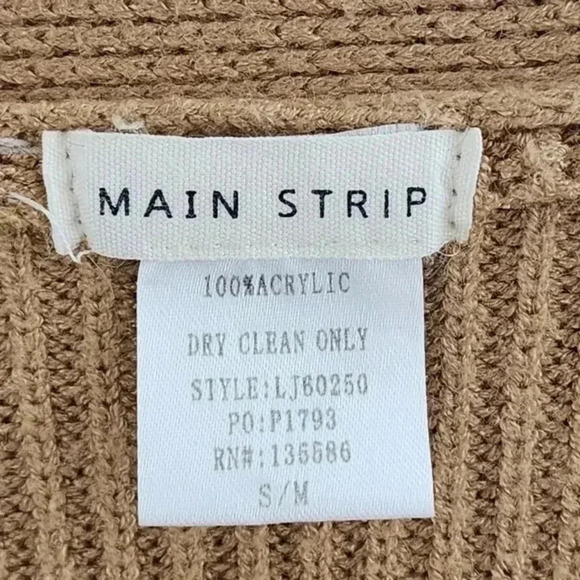 Main Strip Stretched Open Front Sweater Cardigan‎ Women's S/ M - Picture 5 of 6